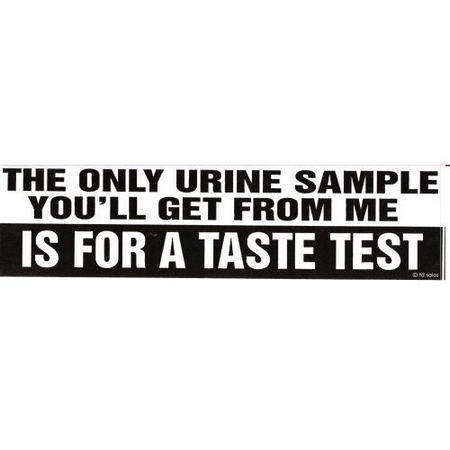 Urine Sample Sticker